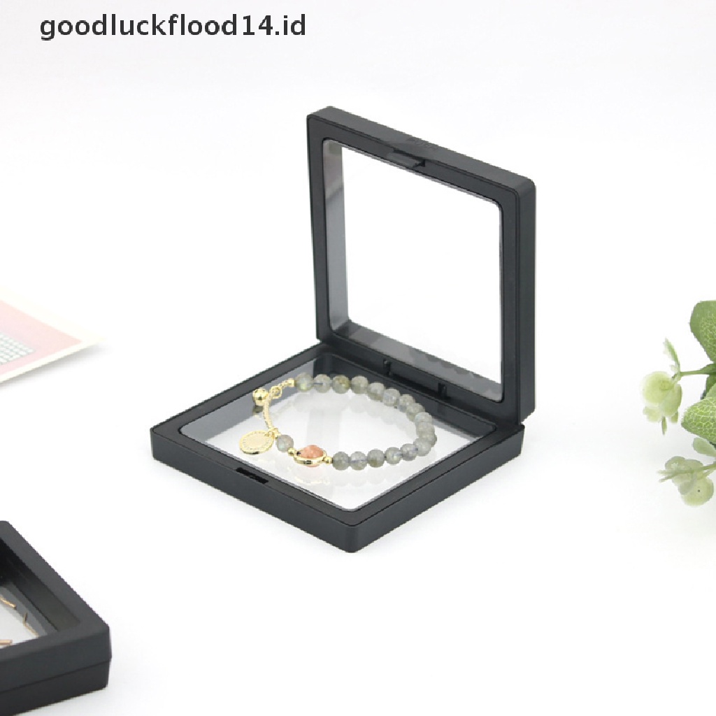 [OOID] 3D Floating Picture Frame Box Jewelry Display Stand Pendant Presentation Case ID