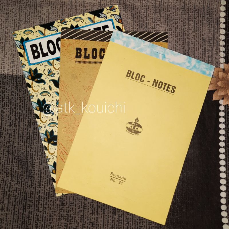 

BLOC NOTES GARIS NO. 21 UKURAN BESAR | BLOC NOTES OBOR BESAR | NOTES BLANCO BERGARIS NO. 21 | BUKU NOTES BESAR