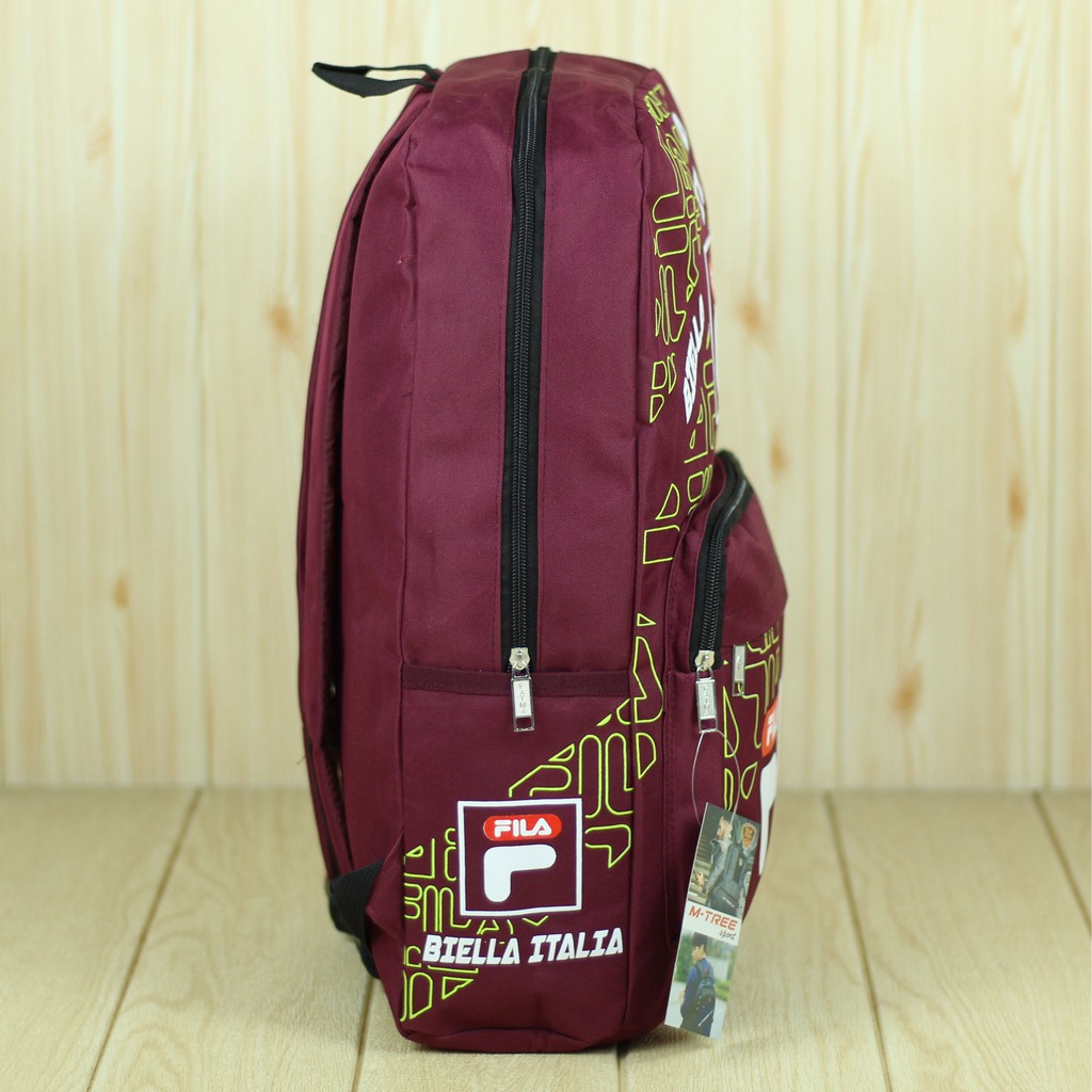 Jual Tas Distro Merah Backpack Punggung SD SMP Ransel Gendong Multifungsi Awet Bahan Tebal Simple