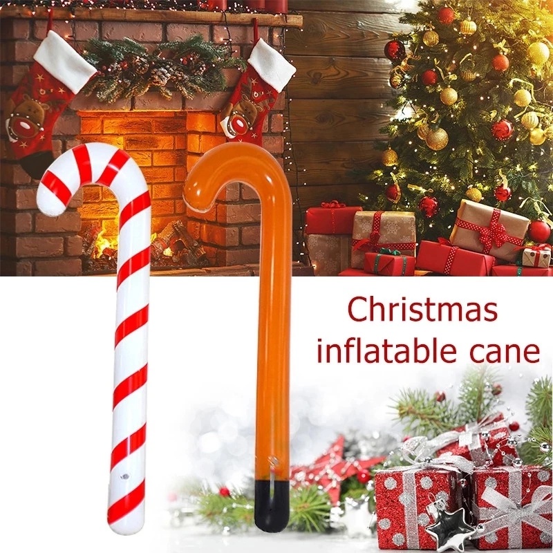 1 Pc Tongkat Permen Lollipop Ukuran 90cm Untuk Ornamen Pohon Natal