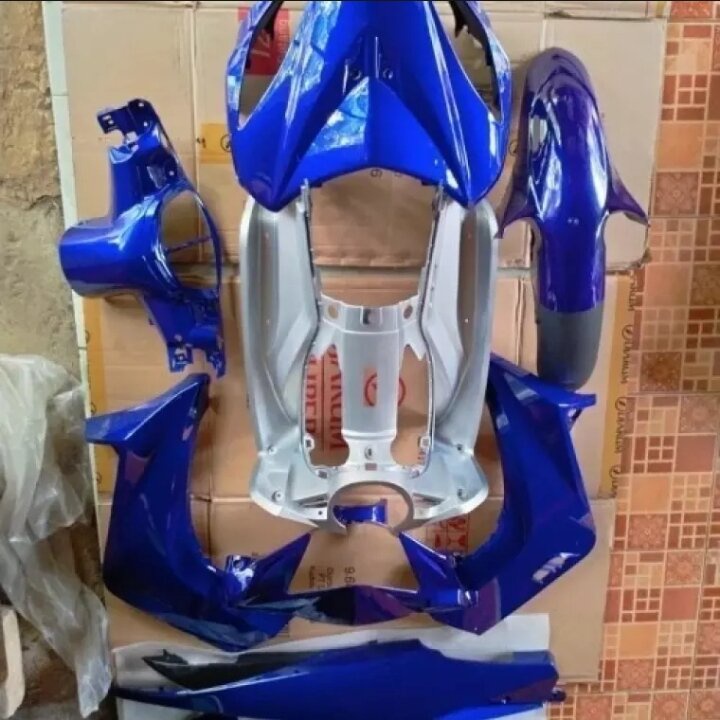 cover body halus yamaha jupiter mx lama old warna biru