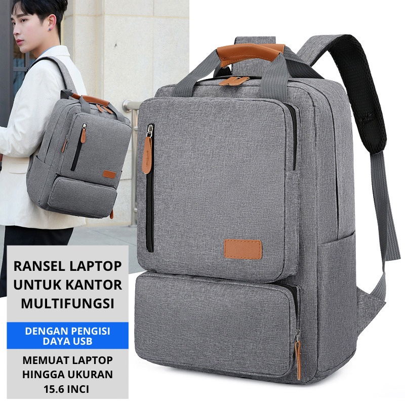 Mainland Tas Pria Ransel Backpack Trendy Gaya Kasual Tas Punggung TR808