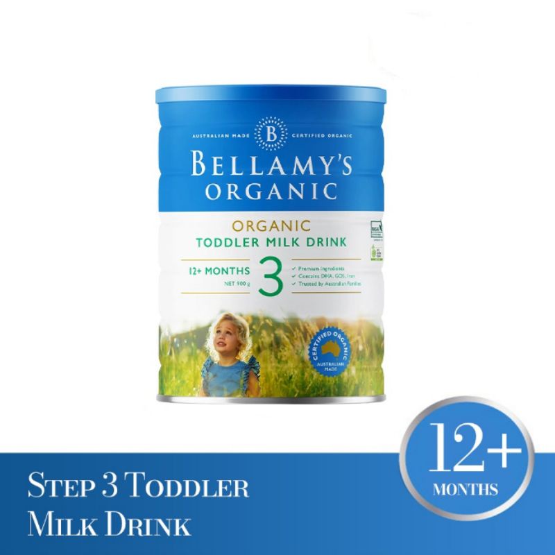 Bellamys Organic Step 3 Toddler Milk Drink 900 gr / Susu Organic / Susu Formula Balita Organic