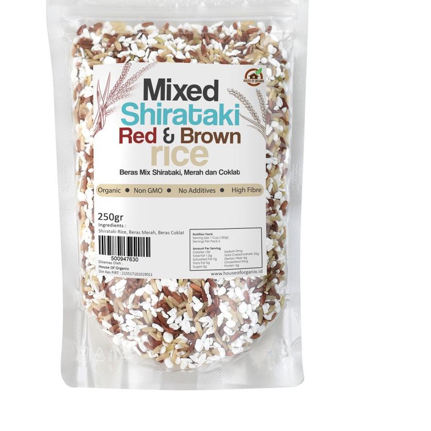 

Baru - House Of Organix Mixed Shirataki , Red And Brown Rice 250 Gr