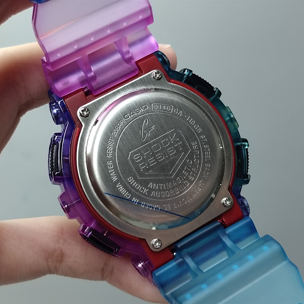 G Shock Custom Pria Wanita Rainbow Special Colors Edisi Terbatas Jam Tangan Rainbow Camouflage Pria Wanita Terbaru 2022