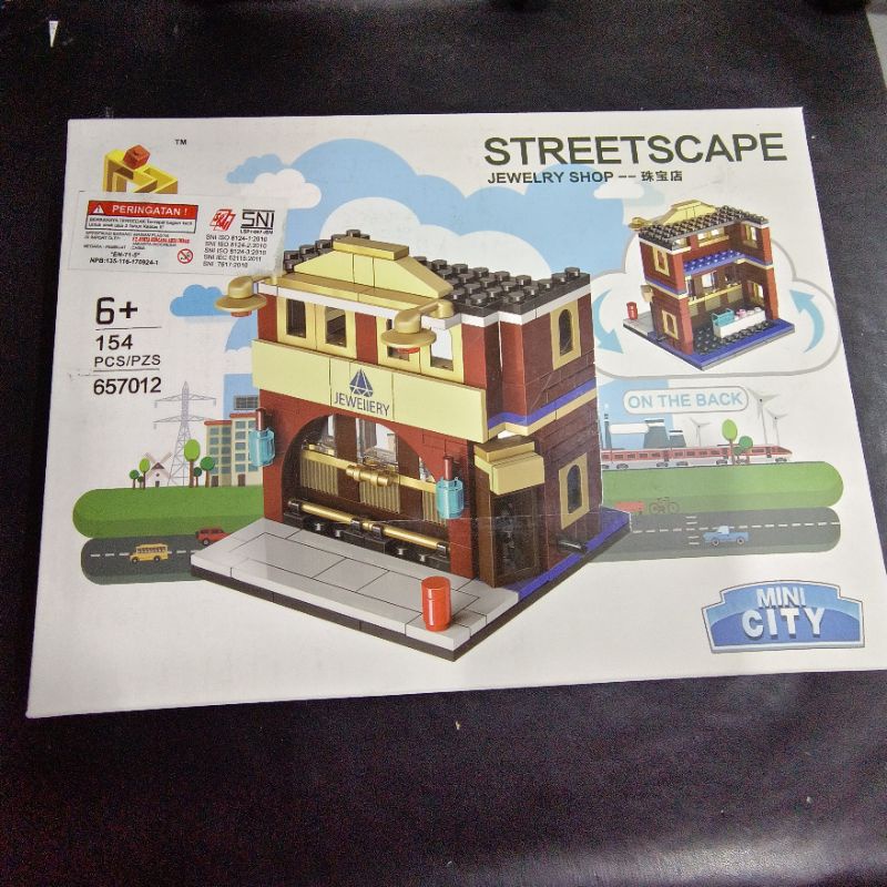 Sembo Block Set streetscape mini city
