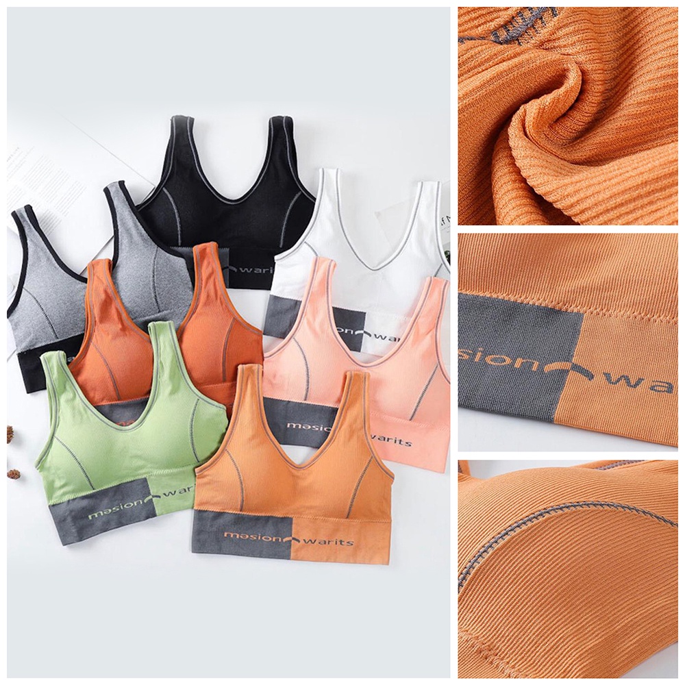 Sport Bra Masion Warits // Bh Tanktop // Bra Crop KODE (ZB01)