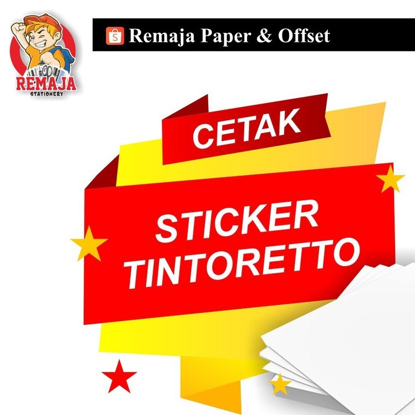 

Cetak print Sticker / stiker Tinttoreto A3+