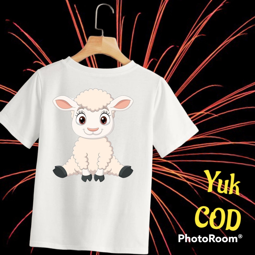 Kaos Dewasa Domba Dan Kambing Baju Katun Distro Dewasa Unisex Bisa Req Warna Pakaian Hewan Lucu