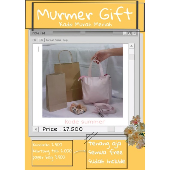 

kado tas gift cewe hadiah unik murah