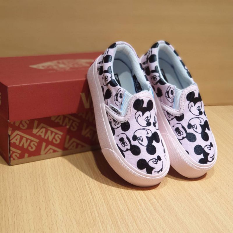 SEPATU SLIP ON ANAK PEREMPUAN SEPATU ANAK WANITA SEPATU VANS ANAK PEREMPUAN MICKEY MOUSE KADO