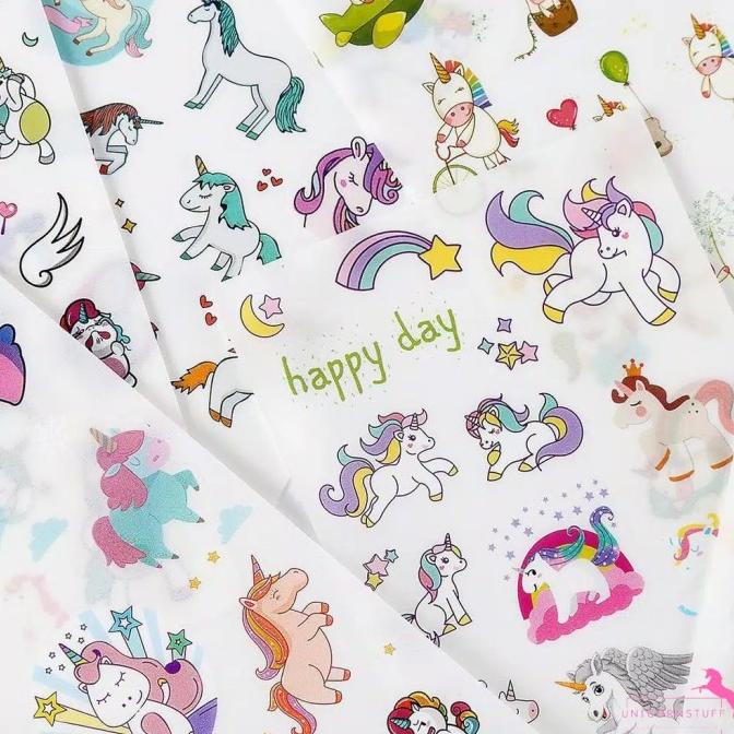 

Sticker Unicorn Anak Sekolah Stiker Tempelan Cewek Perempuan Karakter