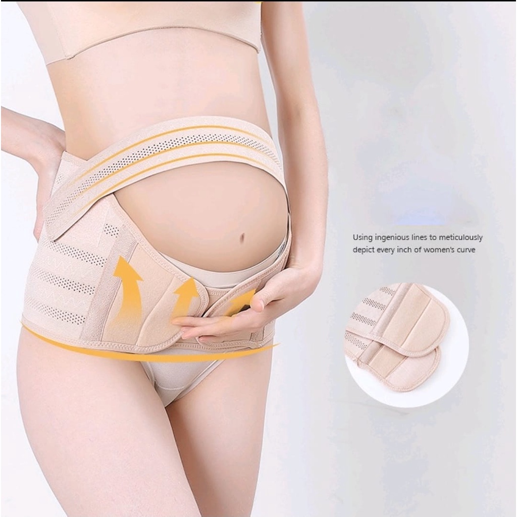 Maternity Pregnant Support Belt Korset Sabuk Hamil Penyangga Perut 3 in 1