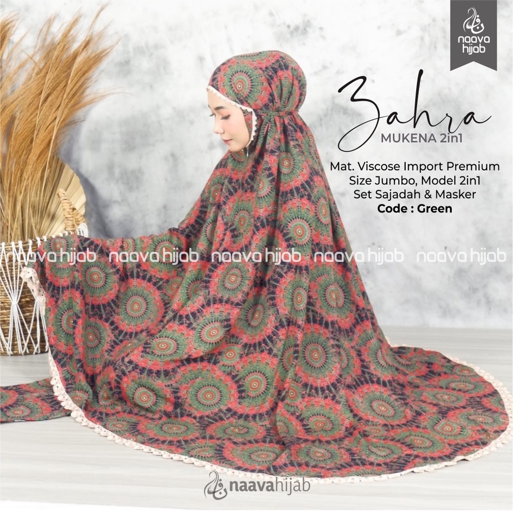 Naava hijab Mukena Zahra Motif