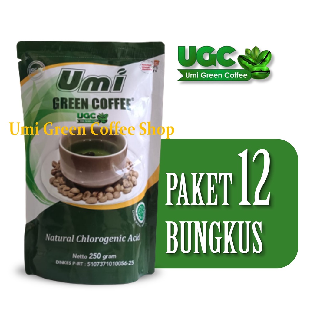 Umi Green Coffee Original Paket 12 Bungkus