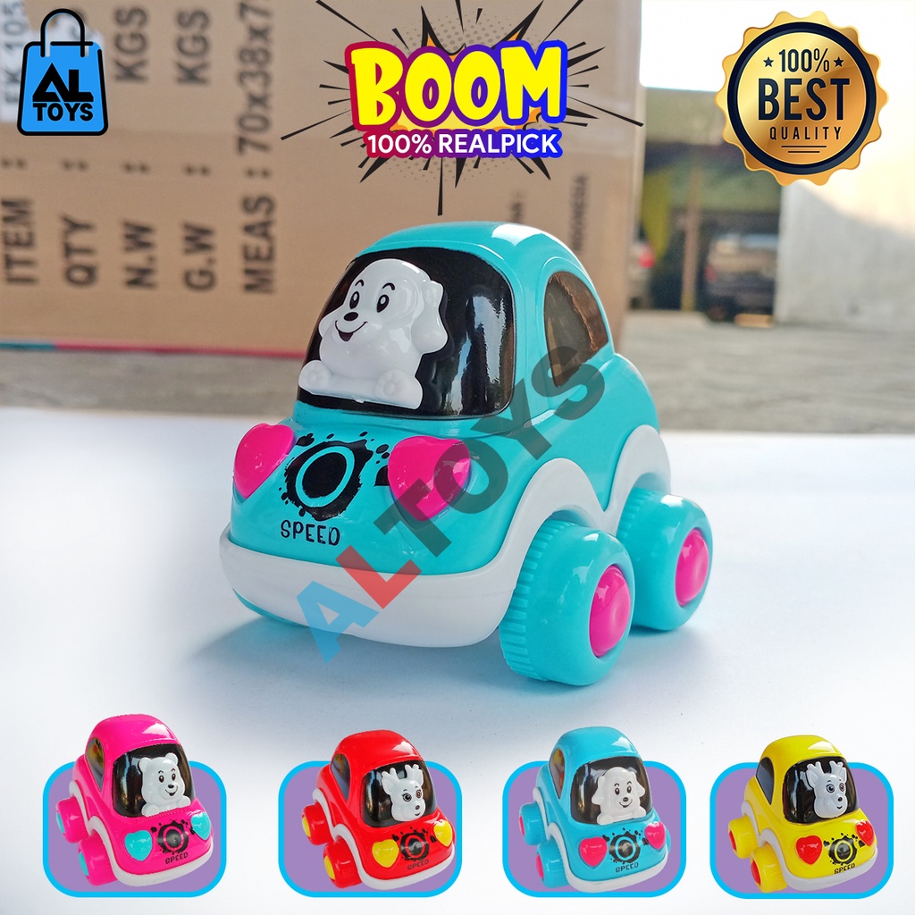 Mainan Mobil Cartoon Animal Moving Lucu / Mainan Mobil Mobilan Kartun LU02