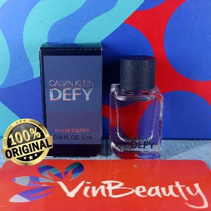 Miniatur Parfum OriginaL Calvin Klein Defy EDT 5 ml For Men Murah