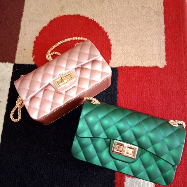 Tas jelly matte mini chanel uk 18cm