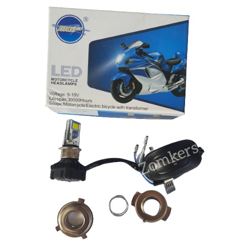 Lampu Utama H4 H6 Led 3 Sisi RTD Motor Mobil M02D 30 Watt 3000LM Putih Dengan Kipas Driver Ballast