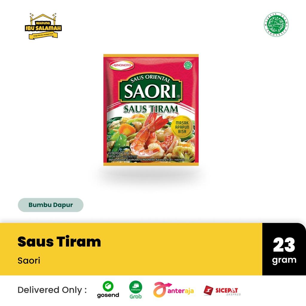 

Saori Saus Tiram Sachet - [1 pcs/pack]