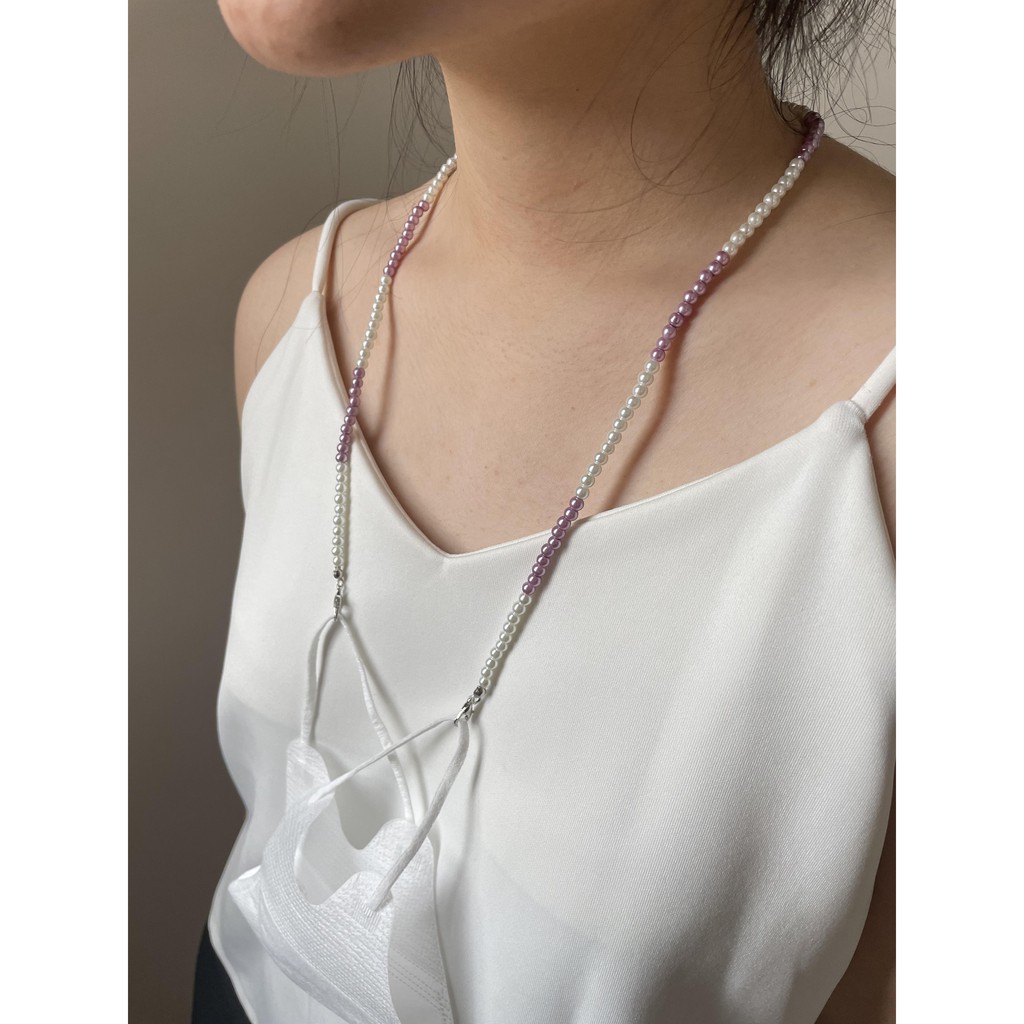 Jinju 진주 - Pearl Mask Straps in Pastel Color