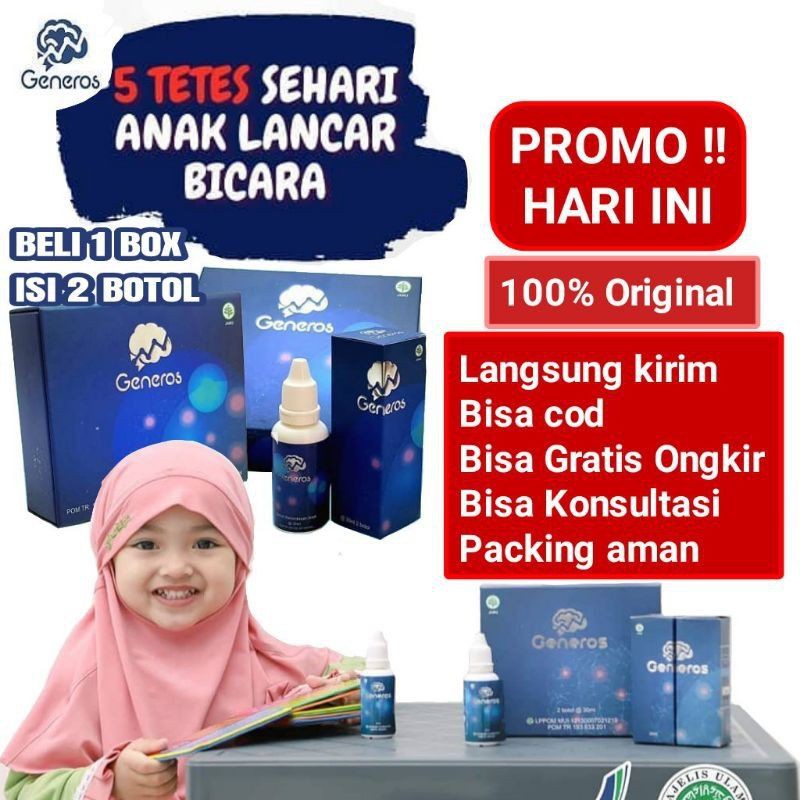 GENEROS SPEECH DELAY ORIGINAL GENEROS VITAMIN OTAK ANAK GENEROS SUPLEMEN KECERDASAN