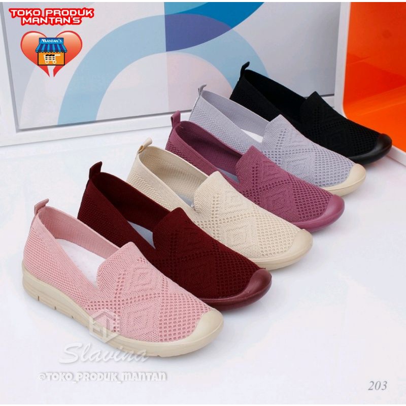 {TPM49} Sepatu Wanita Slip On - Kasual Brand Slavina Original Indonesia