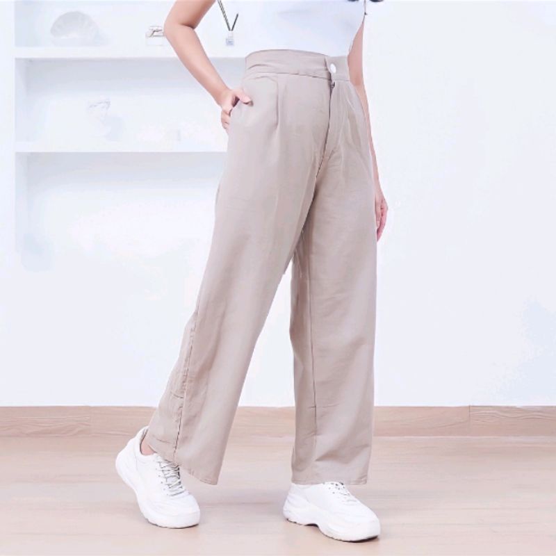 KULOT LINEN HIGHWAIST//KULOT LINEN PREMIUM//KULOT LINEN SHEOUL MURAH