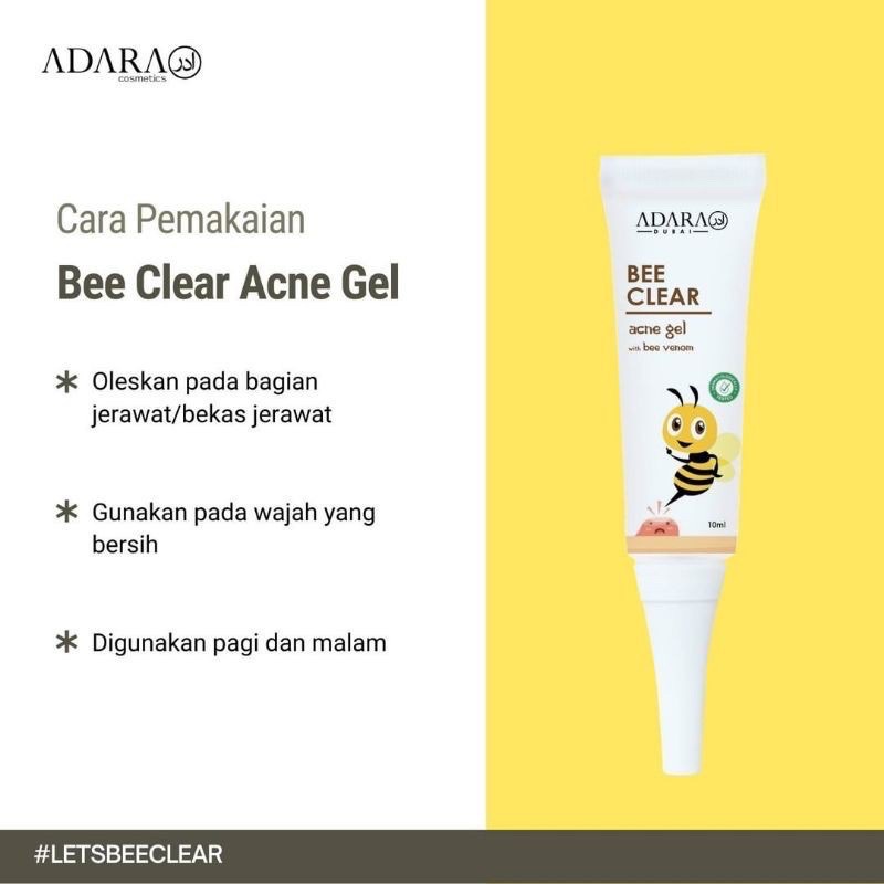 ADARA COSMETIC BEE CLEAR ACNE Gel With bee Venom 10ml