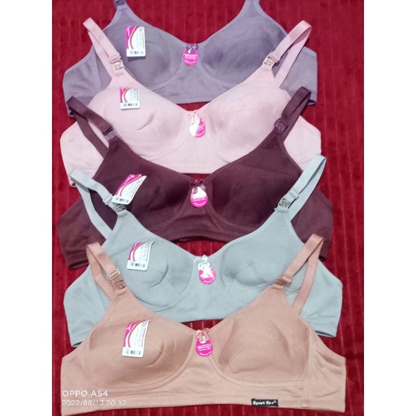 Bra promo Sport Bra bahan katun Tanpa busa..Tanpa kawat.1pcs