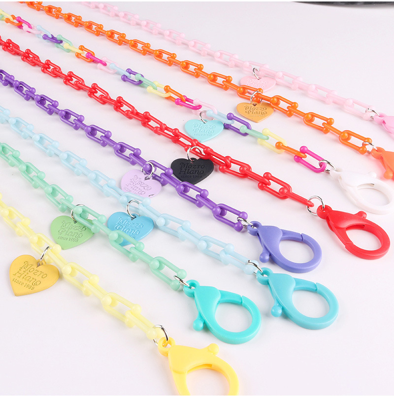 Kalung Korean Fashion Adjustable Tali Masker Wajah Mask Chain Neck Strap Lanyard Multicolor Anti-slip Pendent 55 Cm