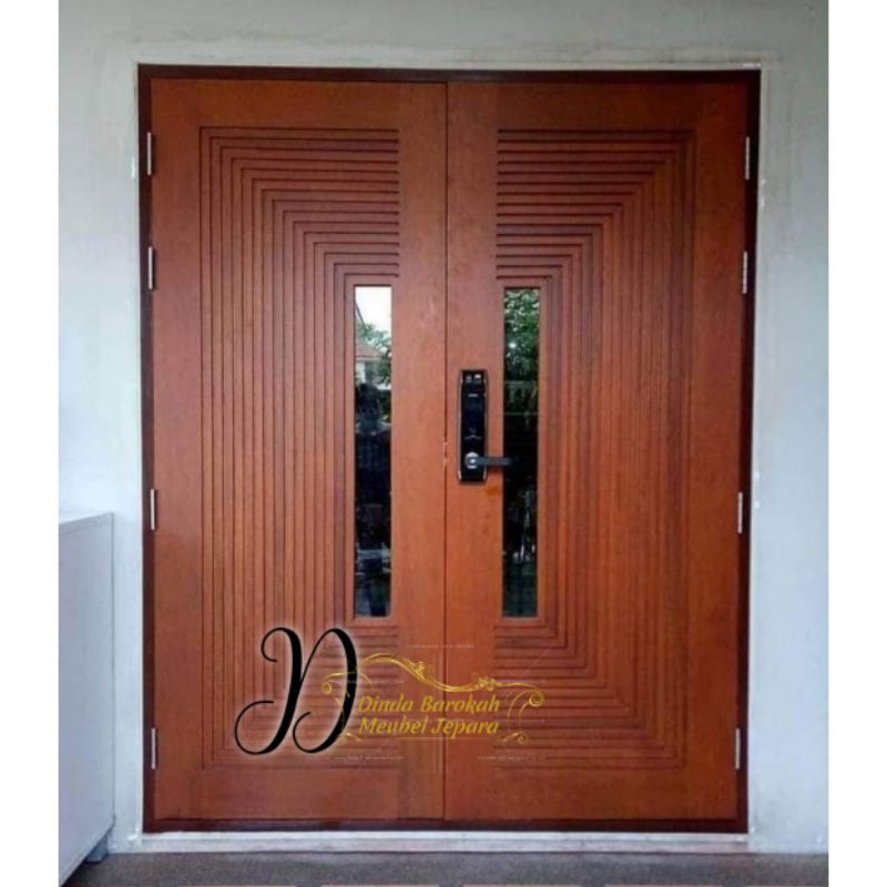 PINTU RUMAH KUPU TARUNG , PINTU KUSEN JATI ASLI ELEGAND BERKUALITAS