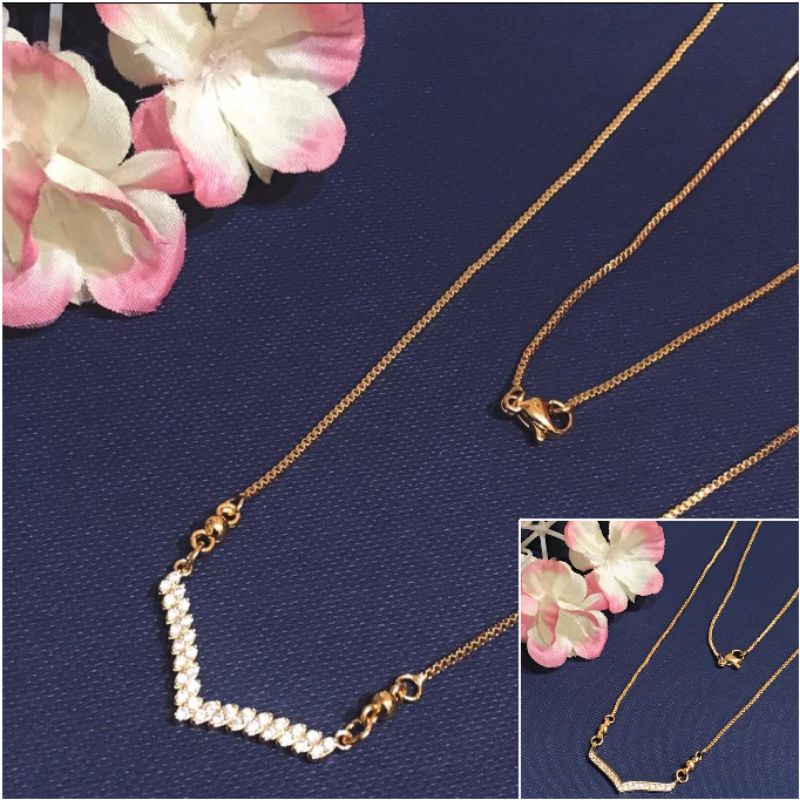 Fourfashion Kalung Fuji Xuping Lapis Emas Kekinian