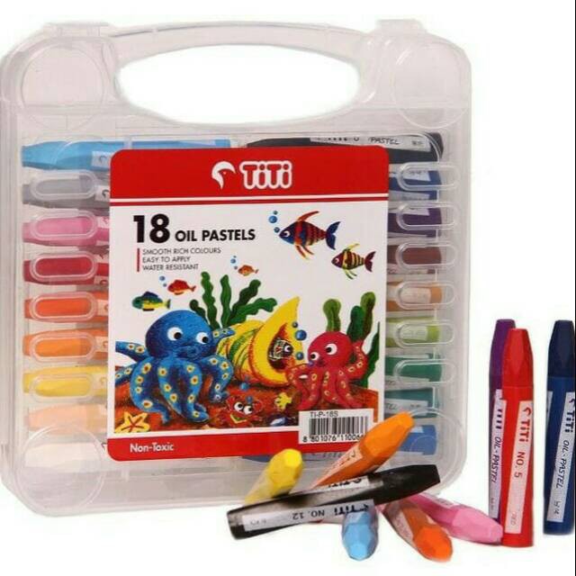 TITI OIL PASTEL ISI 18 PCS