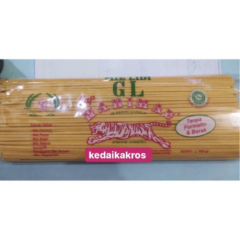 

TERMURAH-Mie Lidi Cap Harimau 500 Gram / Mie Gomak/ Mie Kuning
