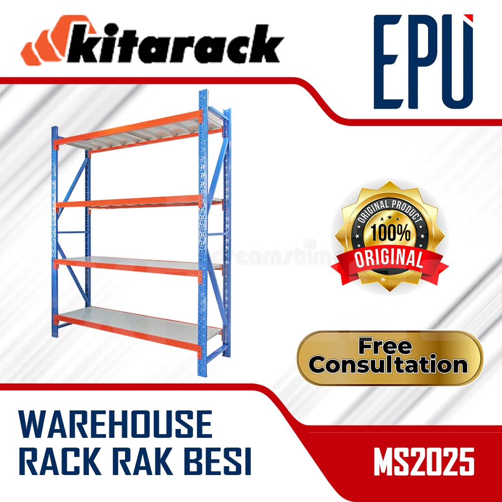 Kitarack MS2025 (Starter) - Rak Gudang Besi Warehouse Rack Rak Besi