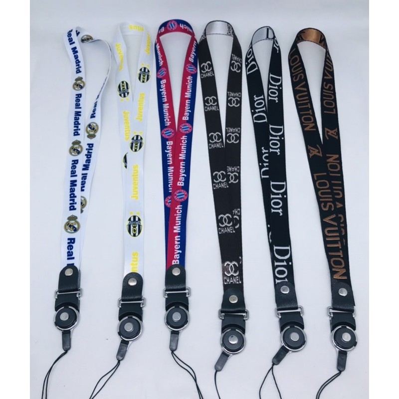 MOTIF RANDOM TALI GANTUNGAN HP BRANDED TALI ID CARD LANYARD ALL BRANDED