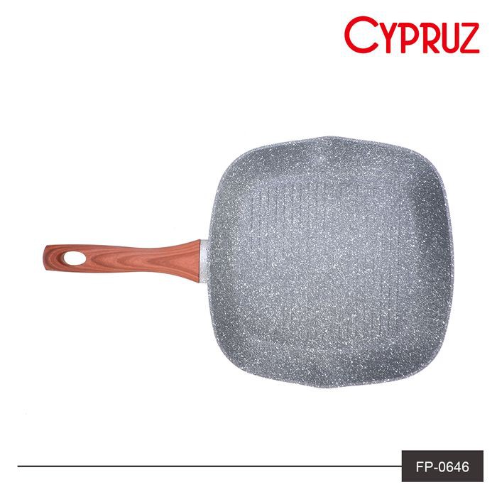 FP-0646 CYPRUZ FRY PAN MARBLE KOTAK INDUKSI 24 CM ORIGINAL BELGIUM