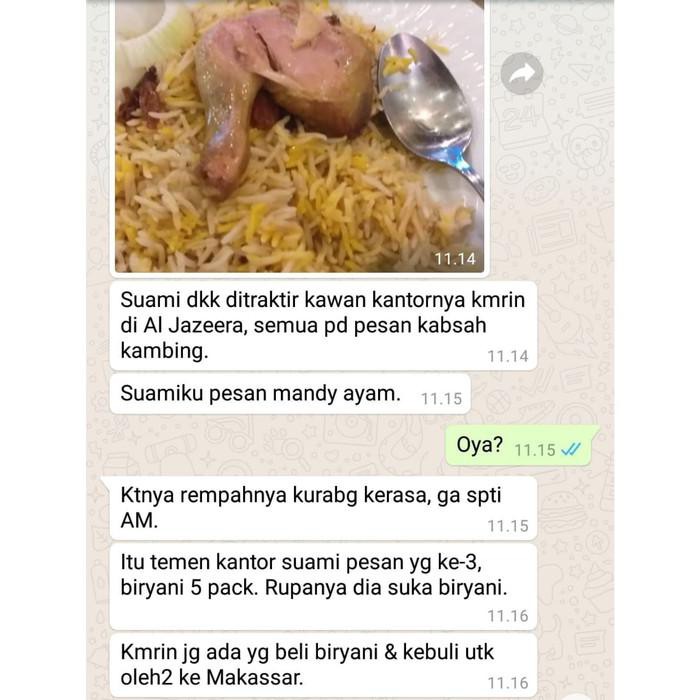 

Nasi Kebuli Al Mumtazza Masakan Arab Timur Tengah Daging Kambing Sapi 095