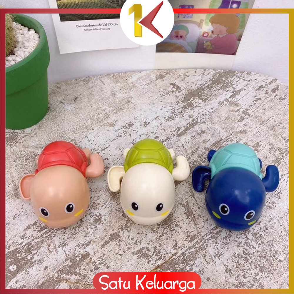 SK-M48 Mainan Mandi Anak Bayi Bentuk Kura Kura Berenang Di Kolam Renang / Bak Mandi Mainan Air Lucu-7