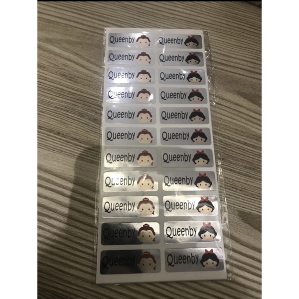 

Sticker Label Nama waterproof (tahan air)