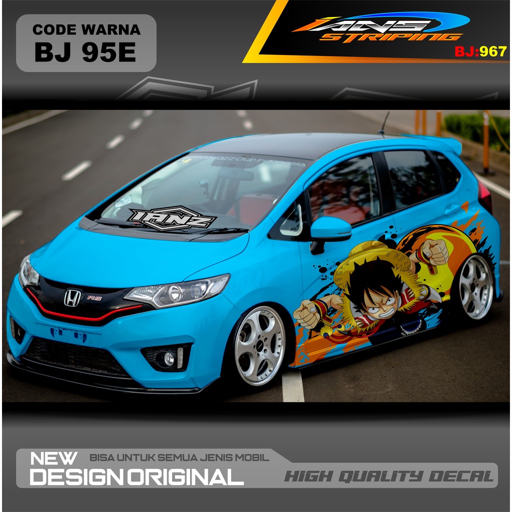 STICKER VARIASI MOBIL JAZZ / STIKER MOBIL BRIO / DECAL STIKER MOBIL SWIFT / STIKER MOBIL TOYOTA / STIKER YARIS AYLA