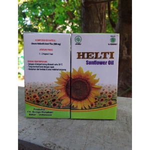 

sunflower Helti oil herbal dengan kandungan ekstrak minyak bunga matahari isi 60