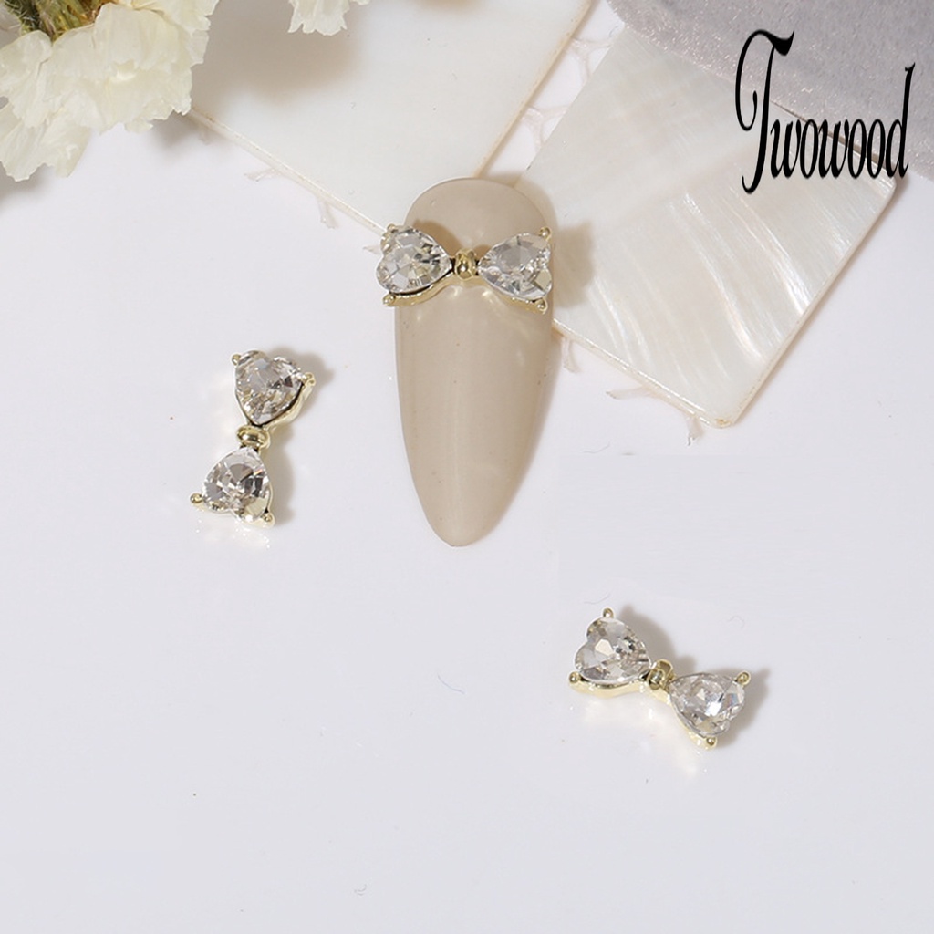 20 Pcs Ornamen Kuku Ringan Mewah Untuk Wanita