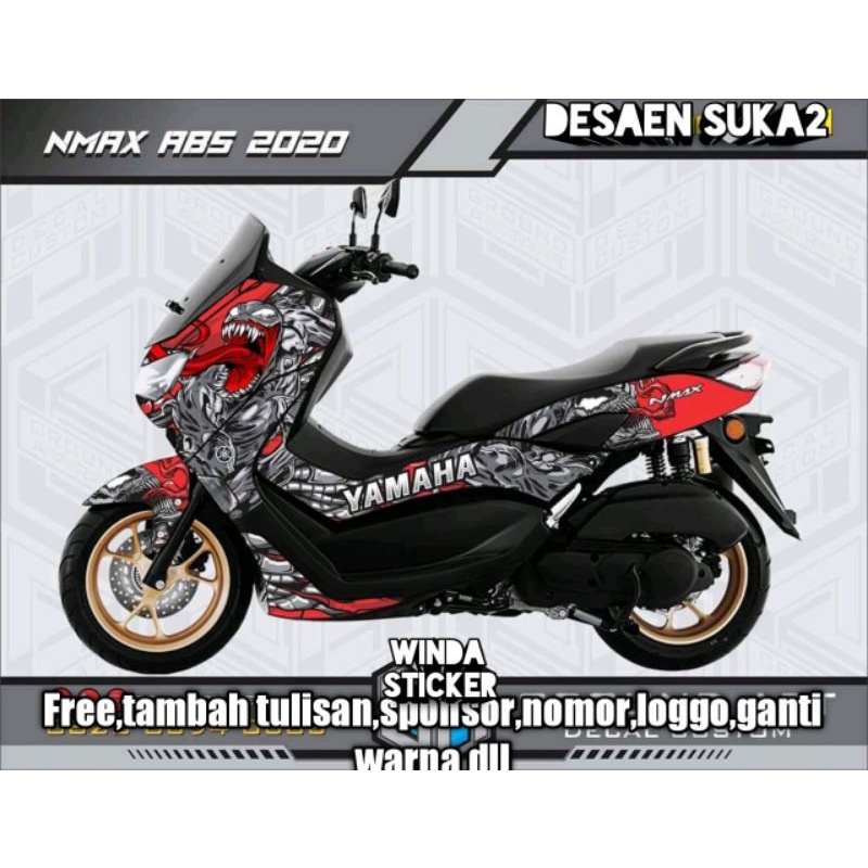 Decal Nmax abs 2020 full body motif venom