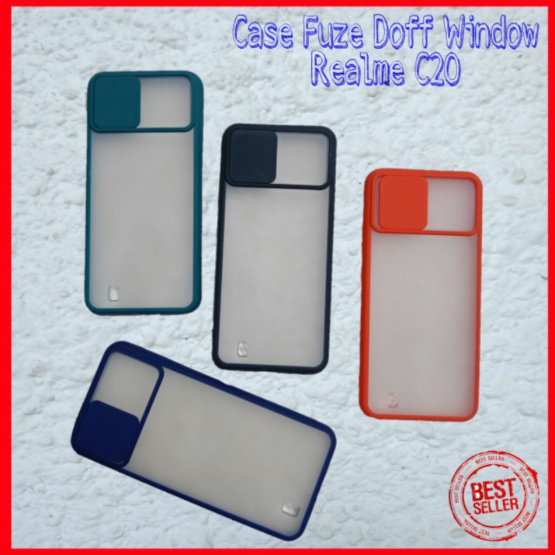 Case Fuze Doff Window Realme C20 Hardcase New Stylis Phone Fashion
