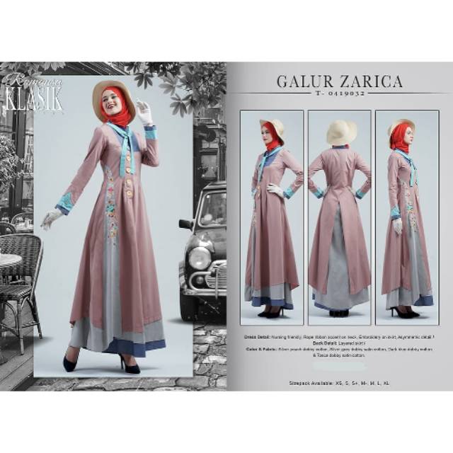 GAMIS TUNEECA ROMANSA KLASIK GALUR RAGICA