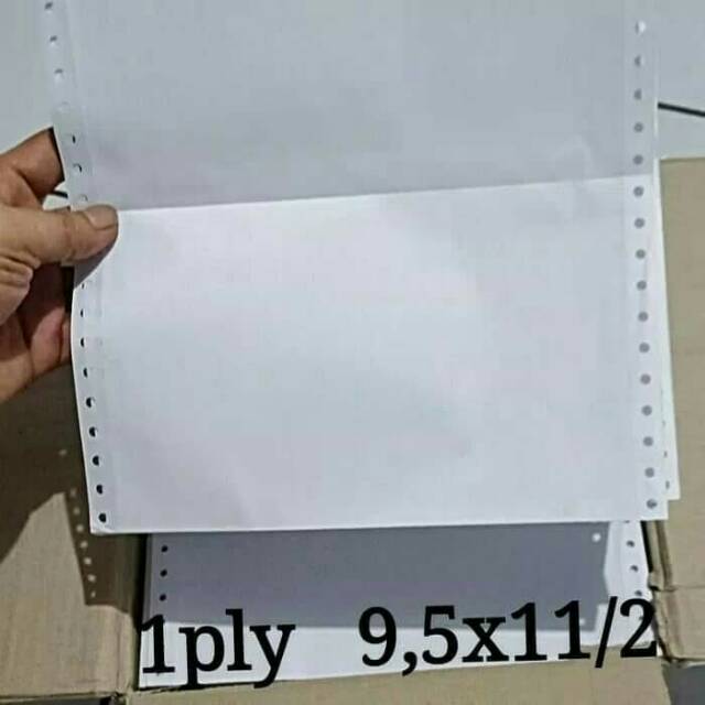 

Kertas komputer 1ply/2 9.5x11 continuous form isi 1000set