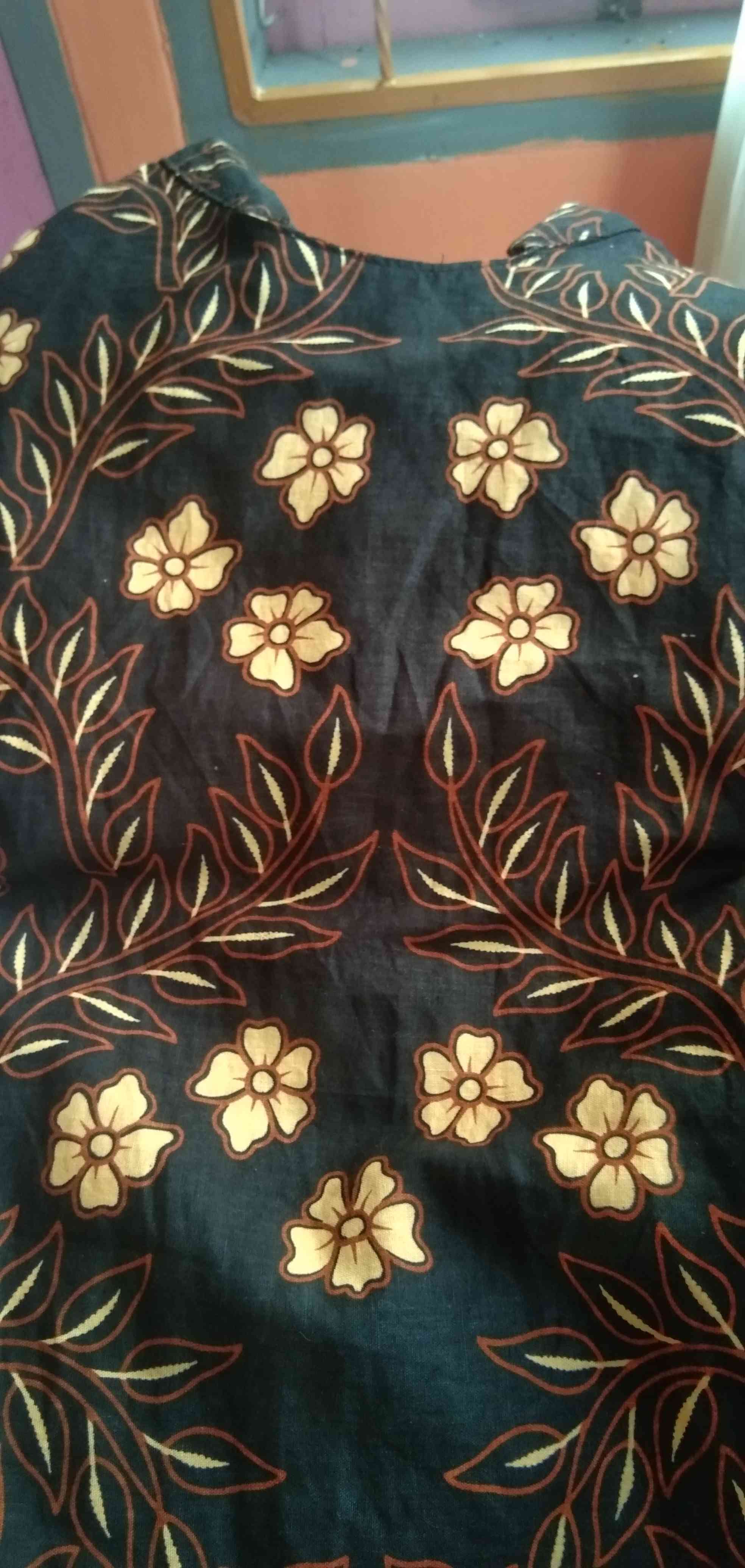 Tunik Batik Motif Manuk Kembar Warna Coklat