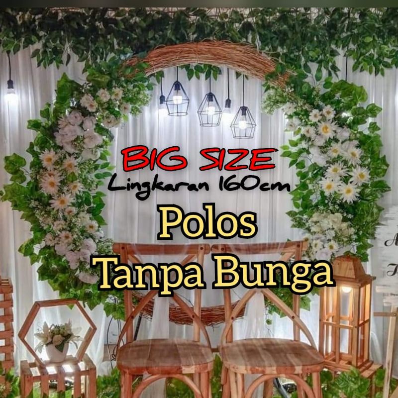 Ring rustic JUMBO/Ring Rustik/Dekorasi Pelaminan/Akar Manon/Hata